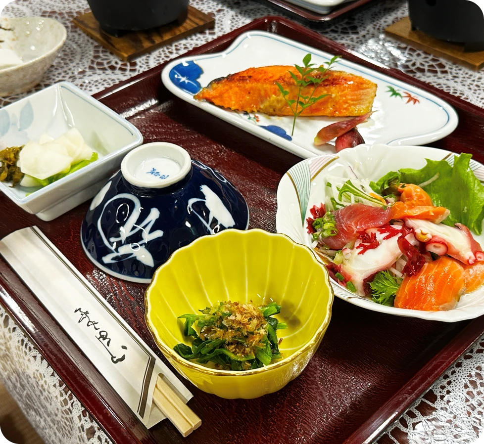 前田屋旅館のお料理(お食事)